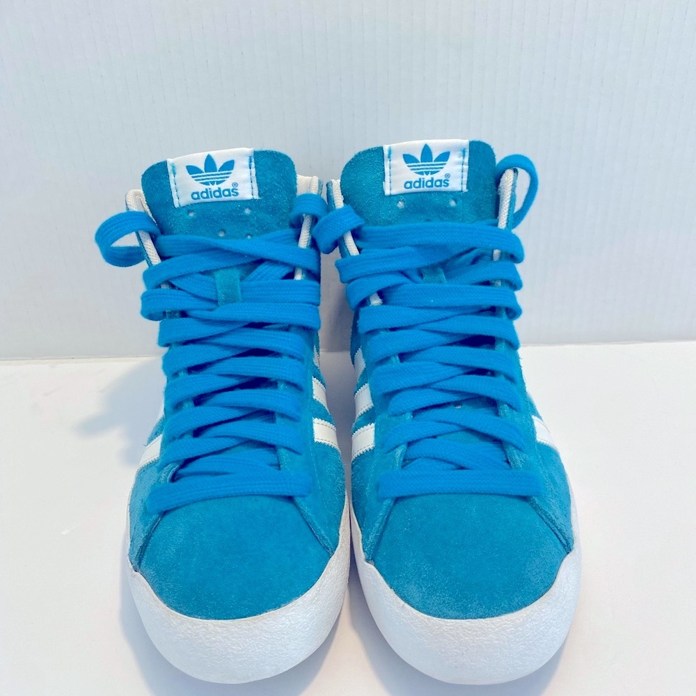 Adidas Women's Blue High-Top Sneakers